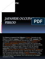 Japanese Occupation Period