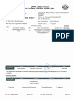 Docu Ent Sub Ittal Sheet: Qatar Armed Forces Qatar Emiri Corps of Engineering