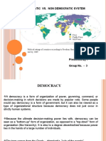 Democratic vs. Non Democratic System