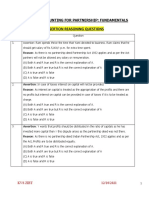 Assertion Reasoning Questions: 2 - Accounting FOR Partnership: Fundamentals