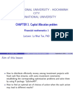 Captial Allocation Prolems