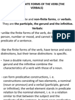 The Non-Finite Forms of The Verb (The Verbals)