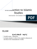 Introduction To Islamic Studies: Instructor: DR - Oumar Saleem