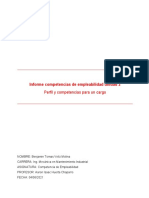 Informe de Trabajo, Competencia de Empleabilidad