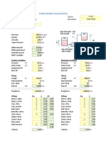 Pump Sizing Calculation