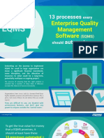 13 Processes Every Enterprise Quality Management Software EQMS Should Automate