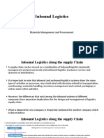 SCM 310-Inbound Logistics