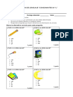 Evaluacion Lenguaje Consonantes M y L