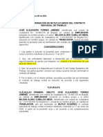 Acta de Terminación Del Contrato Por Mutuo Acuerdo