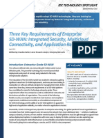 Three Key Requirements of Enterprise SD-WAN: Integrated Security, Multicloud Connectivity, and Application Reliability