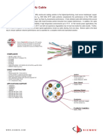 Ficha Técnica Cable SFTP ISO FA (7A) Siemon Ref. 9T7L4-E10