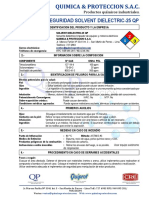 MDSD Hoja de Seguridad Solvent Dielectric-25 QP Hs-Quimica