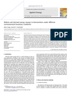 Molten-Salt Thermal Energy Storage in Thermoclines Under Different Environmental Boundary Conditions