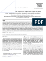 Water Uptake and Tensile Properties of C