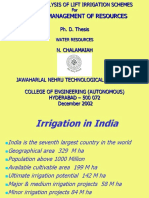 Chalamaih - CRITICAL ANALYSIS OF LIFT IRRIGATION SCHEMES or OPTIMAL MANAGEMENT OF RESOURCES