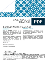 Licencias de Trabajo