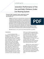 First Filial Generation Performance of The Crossed Native and Kabir Chickens Under Semi-Intensive Rearing System