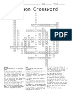 Python Crossword: Name: - Date: - Period