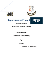 Report About Proxy Server: Student Name: Antonios Mounir Fahmy