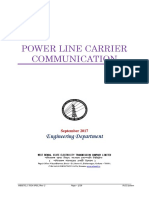 Power Line Carrier Communication: Engineering Department