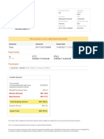 Tax Invoice: This Invoice Is Not A Valid Travel Document