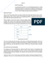 Unit-Ii Basic Concepts of Object-Oriented Programming