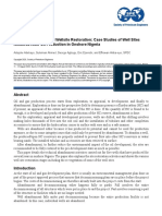 SPE-203727-MS Well Abandonment and Wellsite Restoration: Case Studies of Well Sites Restored After Oil Production in Onshore Nigeria