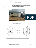 Dielectric and Curie Temperature