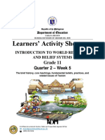 Learners' Activity Sheets: Grade 11