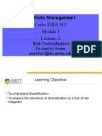 Lecture 2 - Module I - Concept of Diversification