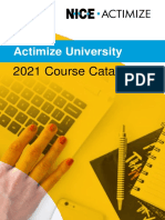 2021 Course Catalog: Actimize University