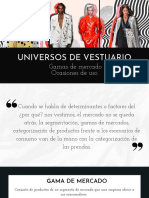 1-2 Universos de Vestuario Gamas de Mercado