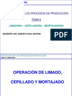 Tema 6 Limadora - Cepilladora - Mortajadora