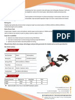 TDG60 Line Boring Compact and Modular Design: Material:Q345. Drive Power Unit:25HP Hydraulic System