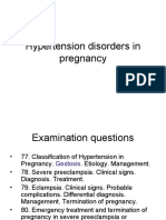 Hypertension Disorders in Pregnancy