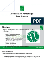 Accounting For Partnership Basic Concept