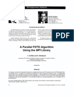 A Parallel FDTD Algorithm Using The MPI L