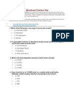 Electrician Practice Test: A. Knife Blade Switch B. Fuse Block C. Circuit Breakers D. Bus Bar