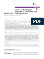 Physico-Chemical and Bacteriological Quality of Drinking Water of Different Sources, Jimma Zone, Southwest Ethiopia