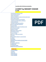 Dsa Sheet by Nishant Chahar: Question Link