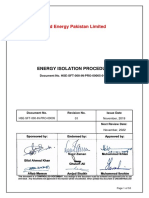 Energy Isolation Procedure - HSE-SFT-000-IN-PRO-00005-01