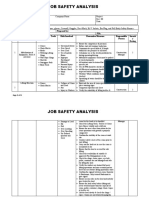 Job Safety Analysis - Cone Erection