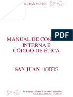 Manual de Conduta Interna e Codigo de Etica San Juan Hoteis