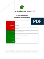 Petroleum Development Oman L.L.C.: H S & So Management Drilling and Well Intervention