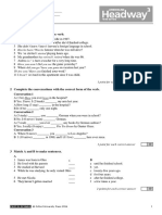 Unit Test 7A: 1 Choose The Correct Form of The Verb