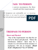 Trespass To Person