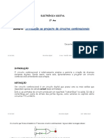 Aula 3 - Projecto de Circuitos Combinacionais