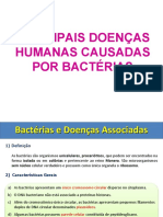 PRINCIPAIS DOENÇAS HUMANAS CAUSADAS POR BACTÉRIAS - Microbioogia