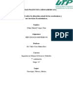 Mapa Conceptual Sobre La Situación Actual de Los Ecosistemas y Sus Servicios Ecosistémicos