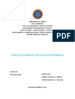 Desalación y Fraccionamiento de Crudos Pesados Trabajo